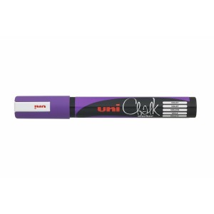 marqueur craie liquide Uni-Ball PWE-5M Violet (6 Pièces)