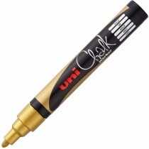 Flüssige Kreidemarker Uni-Ball PWE-5M Gold (6 Stücke)