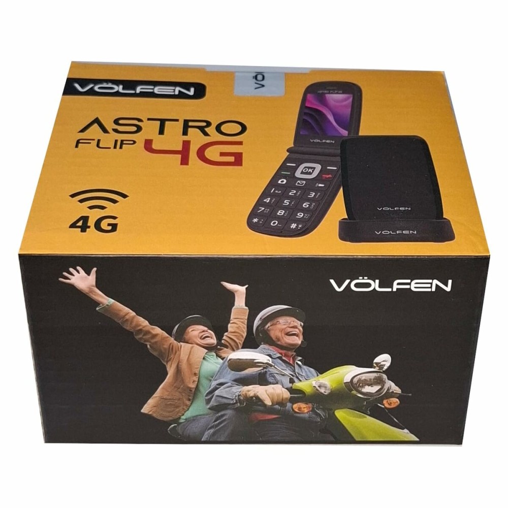 Mobiltelefon für ältere Erwachsene Volfen ASTRO FLIP Schwarz 48 MB 2,8" 4G