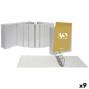 Reliure à anneaux Grafoplas Blanc A3 (9 Unités)