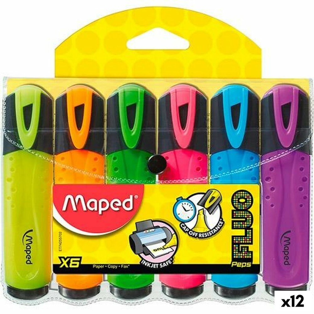 Marqueur fluorescent Maped Peps Classic Multicouleur (12 Unités)