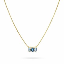 Damenhalskette 24KAE 32469Y Gold Blau