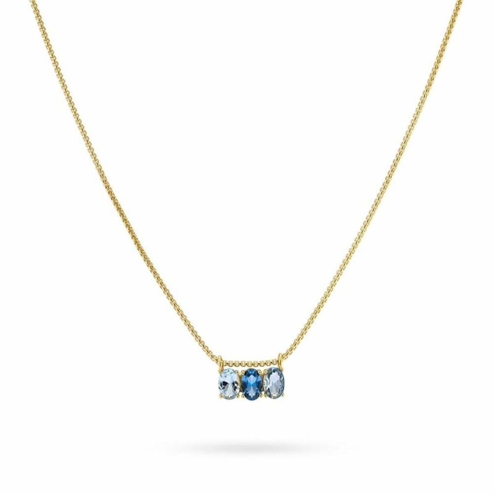 Damenhalskette 24KAE 32469Y Gold Blau