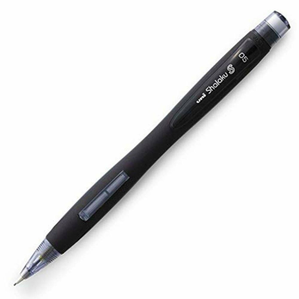 Druckbleistift Uni-Ball SHALAKU S Schwarz 0,5 mm (12 Stück)