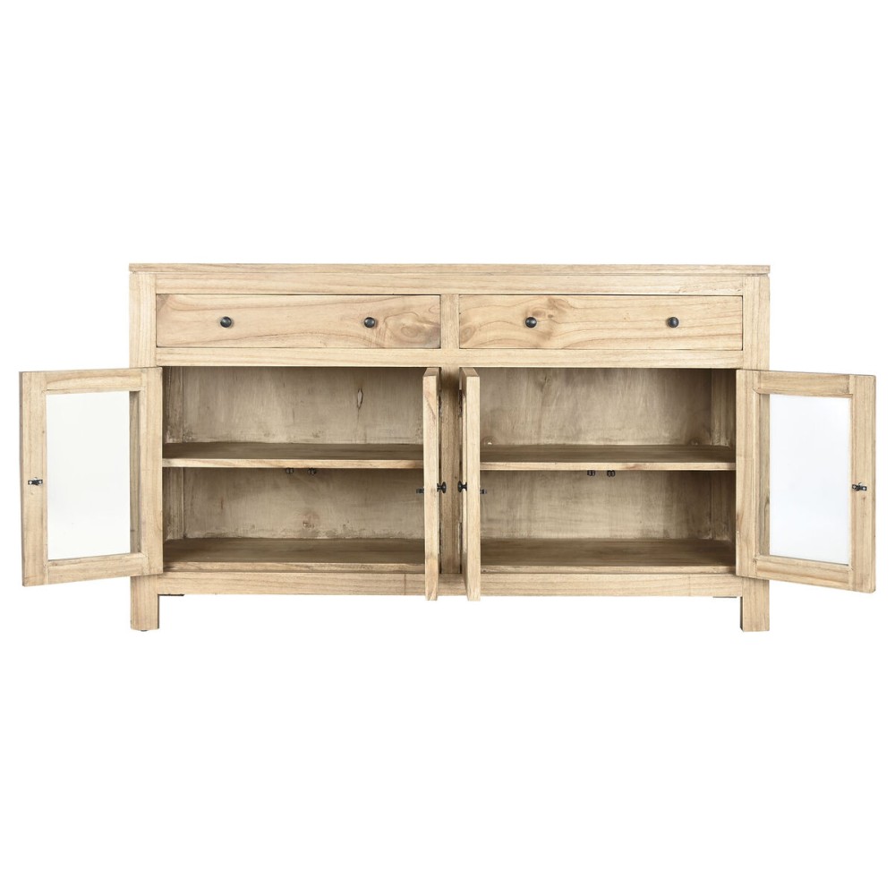 Buffet Home ESPRIT Verre bois mindi 140 x 40 x 82 cm