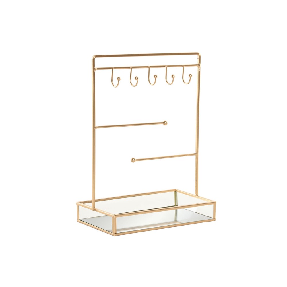 Boîte à bijoux Home ESPRIT Doré Métal Miroir 21 x 10 x 32 cm