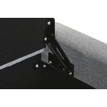 Banquette Home ESPRIT Gris clair Polyester Bois 120 X 50 X 42 CM