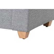 Banquette Home ESPRIT Gris clair Polyester Bois 120 X 50 X 42 CM