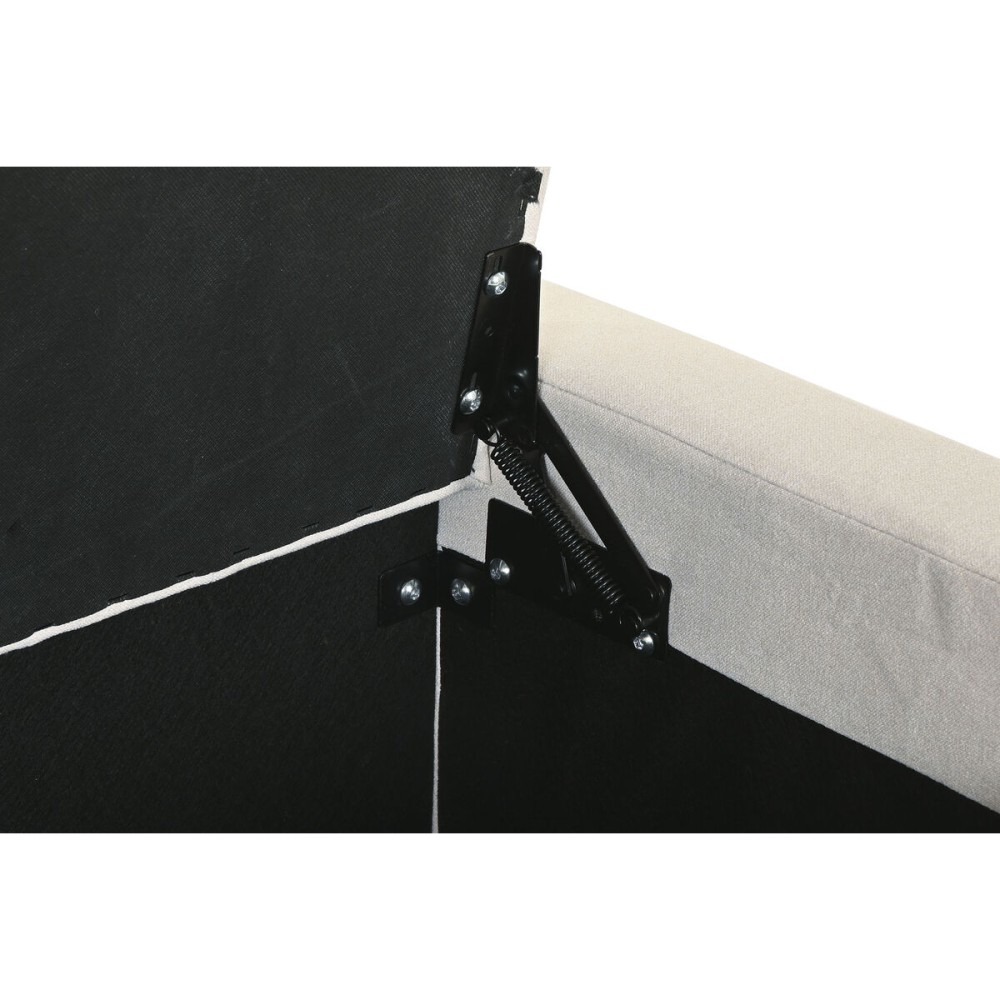 Banquette Home ESPRIT Beige Polyester Bois 120 X 50 X 42 CM