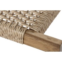 Banquette Home ESPRIT Marron Fibre synthétique Fibre bois de teck 120 x 40 x 45 cm
