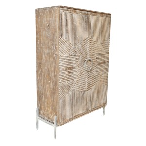 Armoire Home ESPRIT Blanc Bois de manguier 85 x 38 x 134 cm
