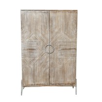 Armoire Home ESPRIT Blanc Bois de manguier 85 x 38 x 134 cm