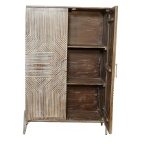 Armoire Home ESPRIT Blanc Bois de manguier 85 x 38 x 134 cm
