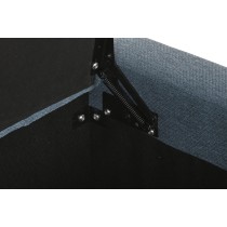 Banquette Home ESPRIT Bleu Polyester Bois 120 X 50 X 42 CM
