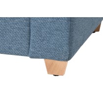 Banquette Home ESPRIT Bleu Polyester Bois 120 X 50 X 42 CM