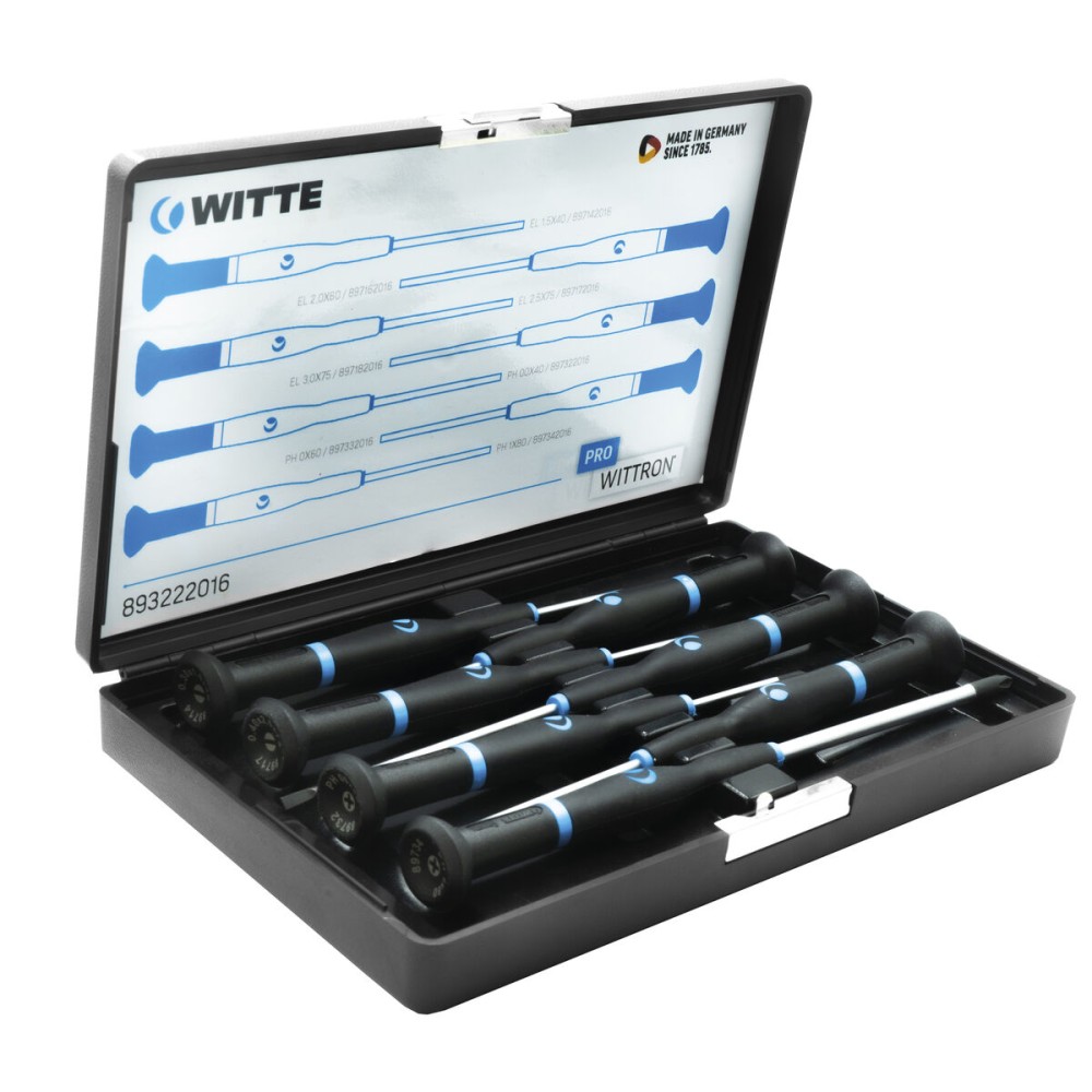 Set of precision screwdrivers WITTE Phillips Flat