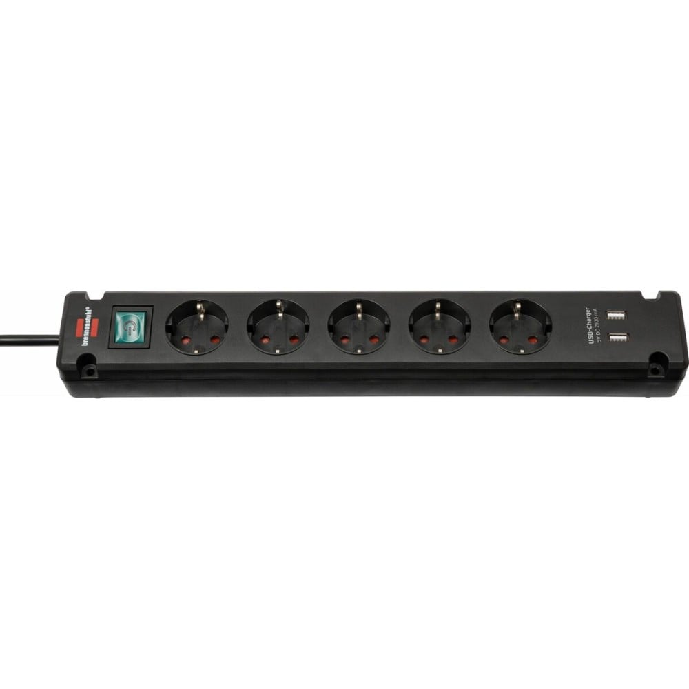 Multiprise 5 Prises avec Interrupteur Brennenstuhl Bremounta 3600 W USB x 2 (3 m)