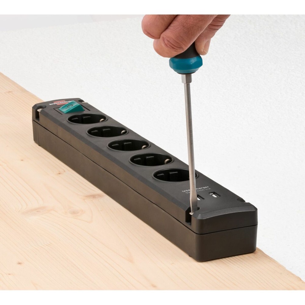 Power Socket - 5 sockets with Switch Brennenstuhl Bremounta 3600 W USB x 2 (3 m)