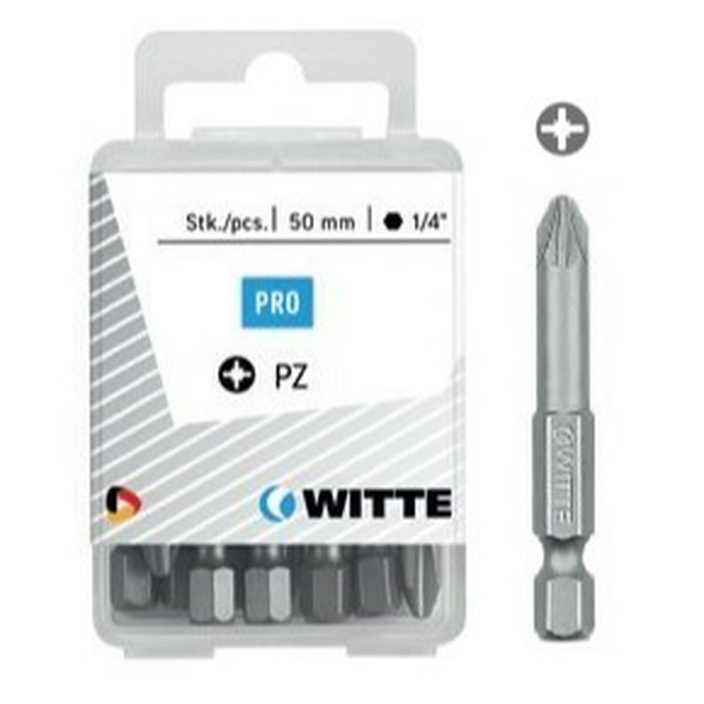 Bit set WITTE Pozidriv PZ1 10 Units 10 Pieces