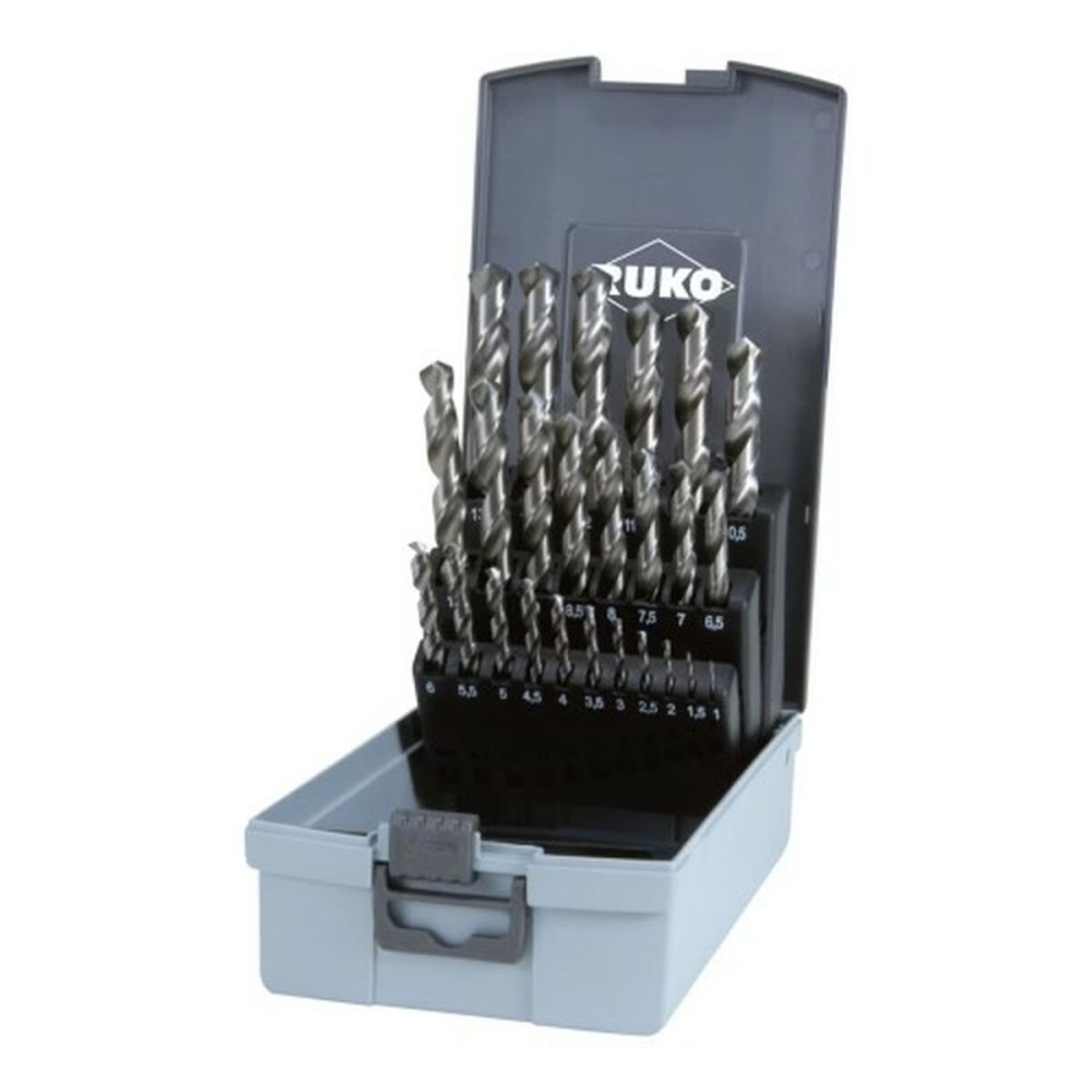 Ensemble de forets RUKO 9 mm 13 mm 10 mm 6 mm 3 mm 7 mm 12 mm 5 mm 4 mm 2 mm 8 mm 1,5 mm 2,5 mm 3,5 mm 4,5 mm 5,5 mm 1 mm 11 mm 