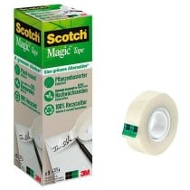 Ensemble de Rubans Adhésifs Scotch Magic Transparent 9 Pièces 19 mm x 33 m (4 Unités)