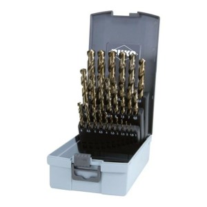 Ensemble de forets RUKO Acier rapide (AR) Coffret DIN 338 25 Pièces (25 Unités)