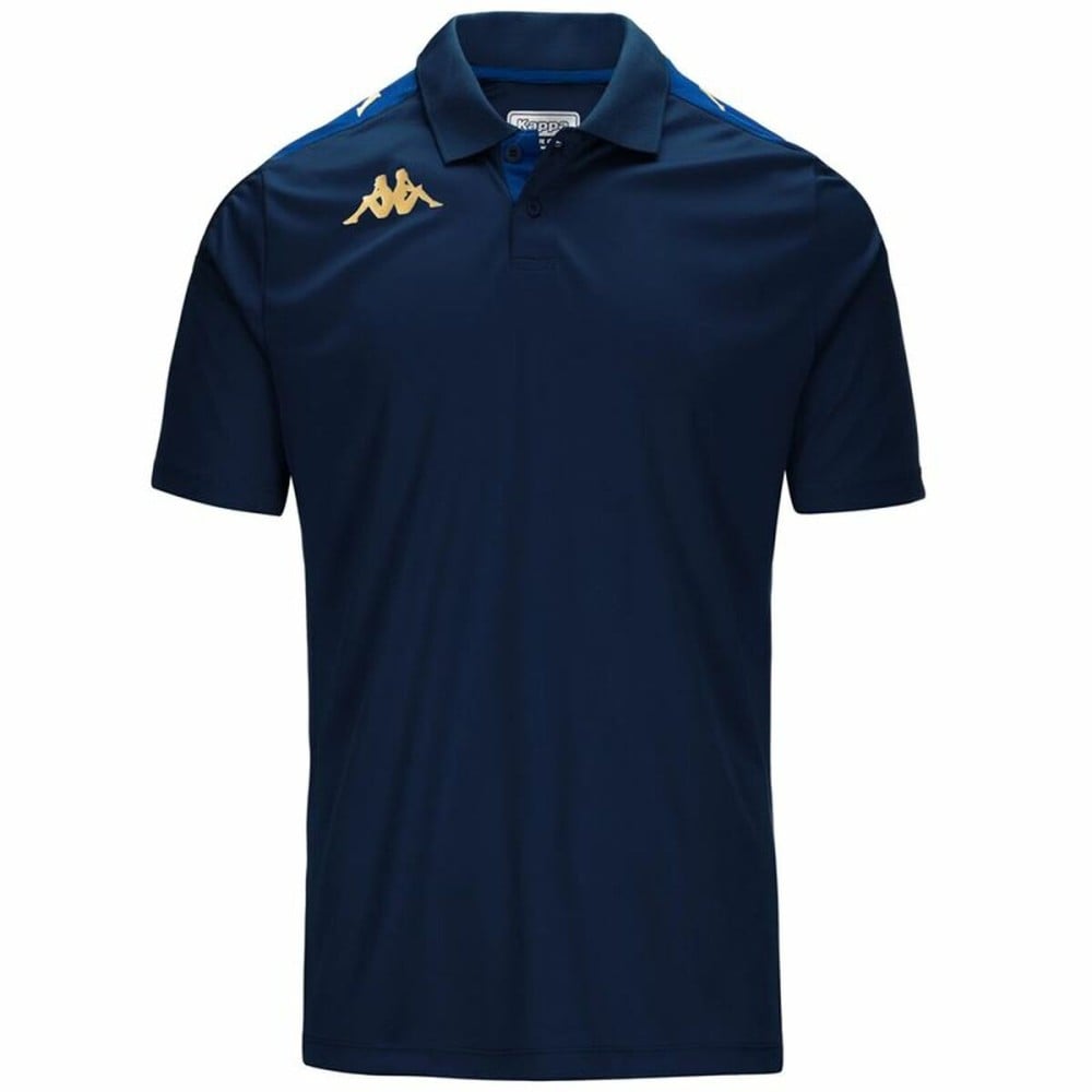 Herren Kurzarm-Poloshirt Kappa 4Futbol Ghiolo Blau 2XL