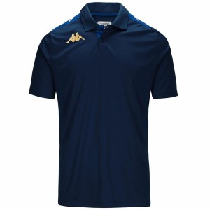 Herren Kurzarm-Poloshirt Kappa 4Futbol Ghiolo Blau 2XL