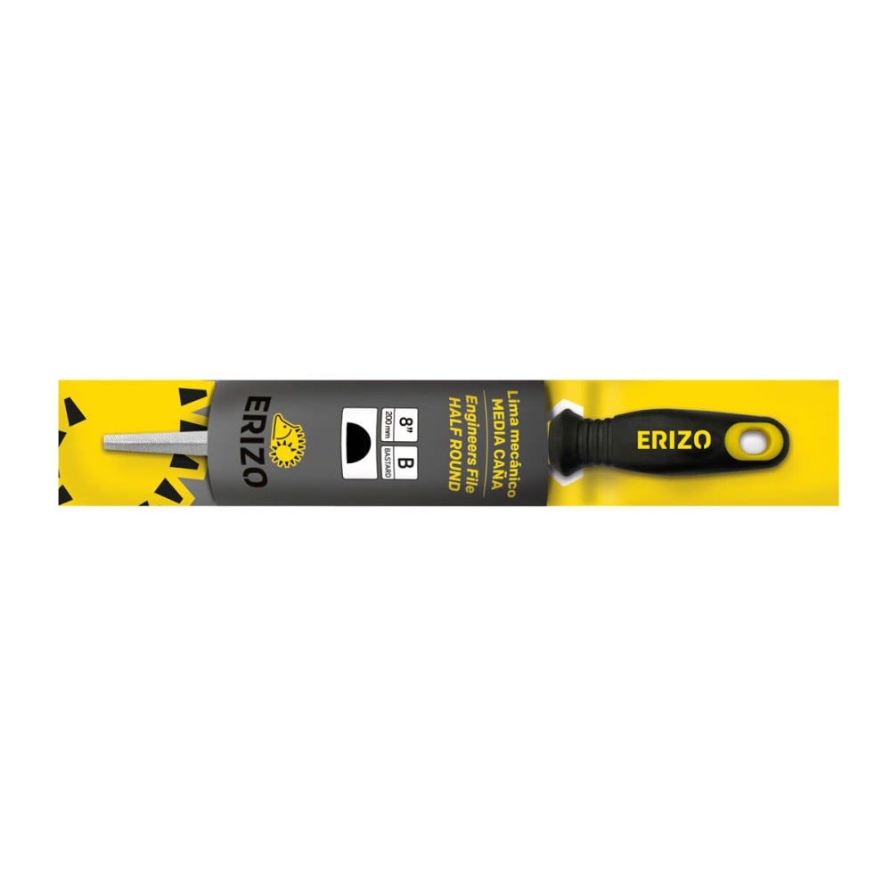 Feile zum Feilen ERIZO 10" Fein Halber Stock