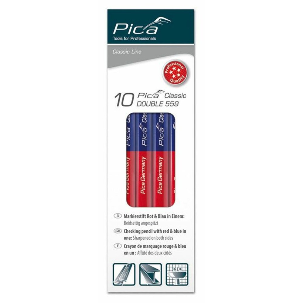 Crayons Pica Affichette de poignée de porte Universel Bleu 10 Pièces