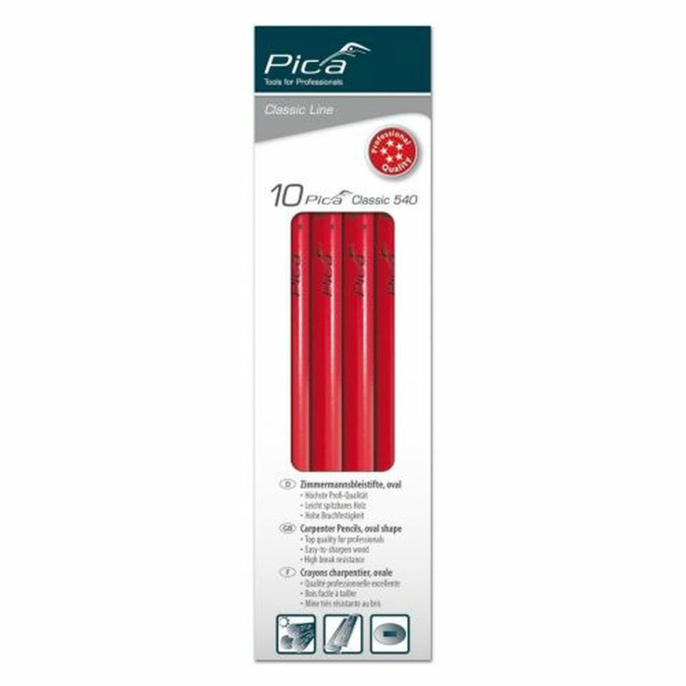 Crayons Pica Affichette de poignée de porte Charpenterie 10 Pièces