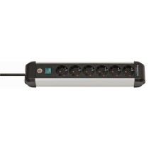 Multiprise 6 Prises avec Interrupteur Brennenstuhl Premium-Alu-Line 3500 W (3 m)