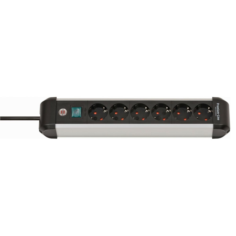 Multiprise 6 Prises avec Interrupteur Brennenstuhl Premium-Alu-Line 3500 W (3 m)