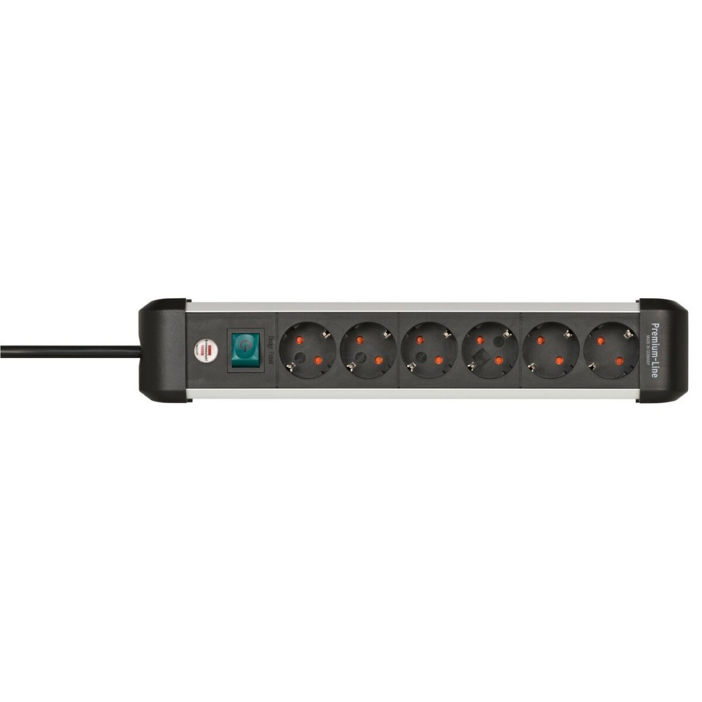 Multiprise 6 Prises avec Interrupteur Brennenstuhl Premium-Alu-Line 3500 W (3 m)