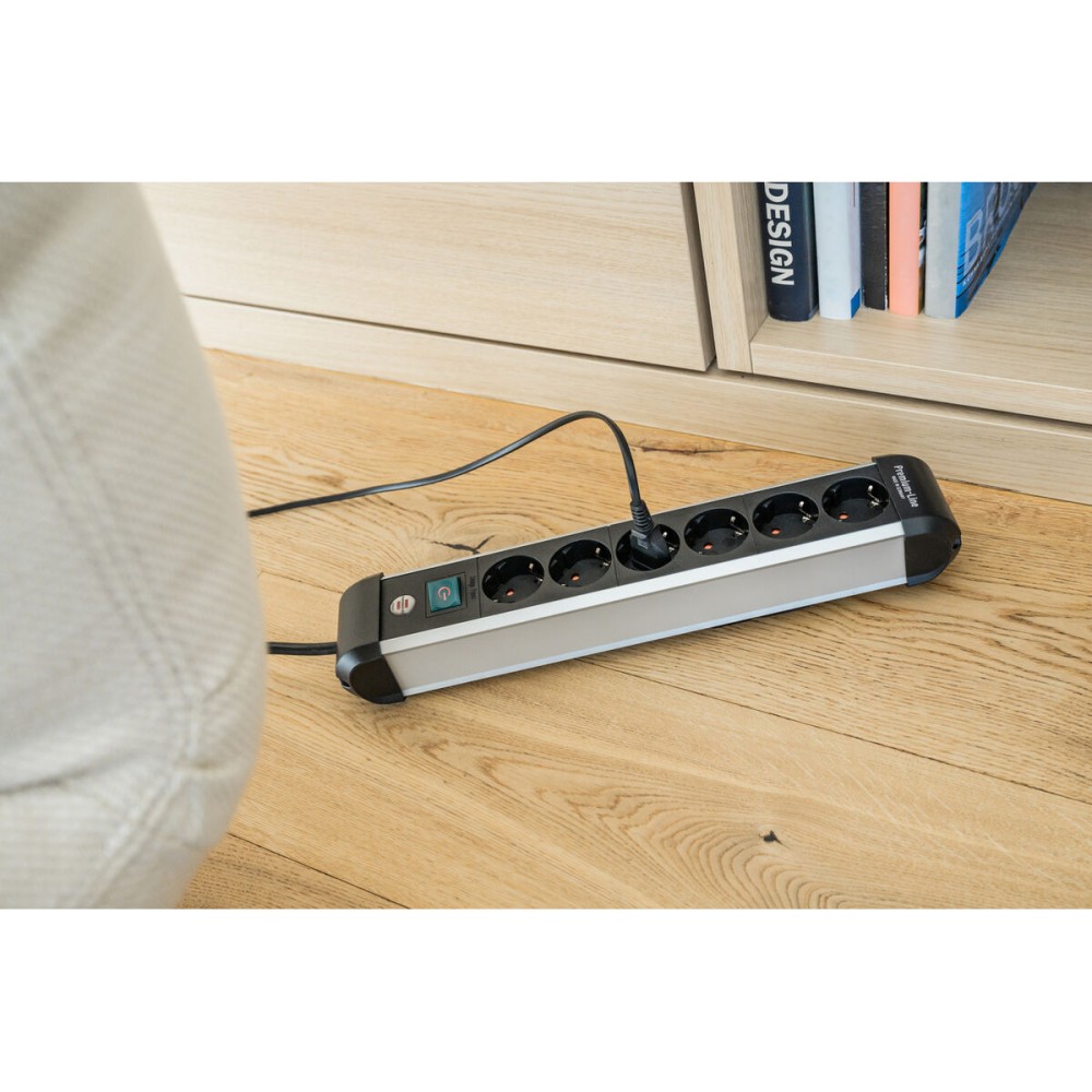 Multiprise 6 Prises avec Interrupteur Brennenstuhl Premium-Alu-Line 3500 W (3 m)