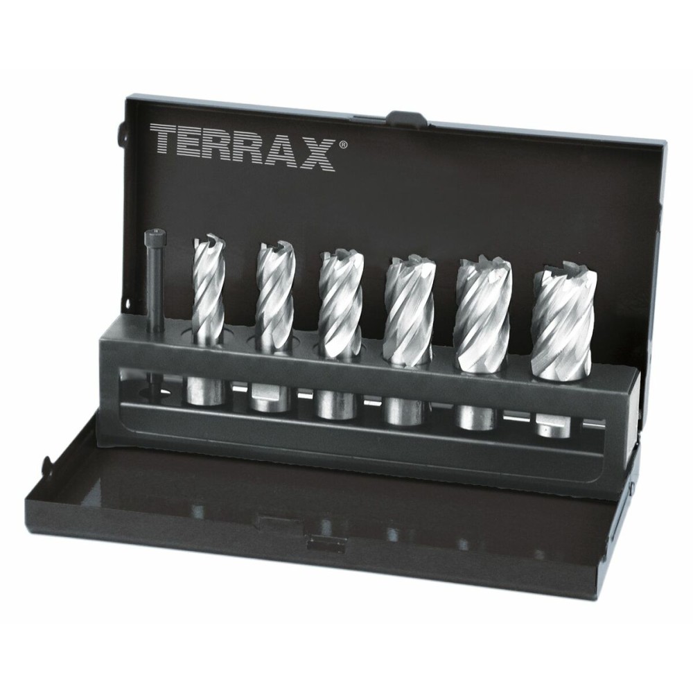 Satz Bohrer TERRAX Hochgeschwindigkeitsstahl (HSS) Etüie Weldon 75 Stücke