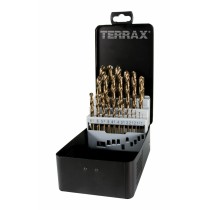 Satz Bohrer TERRAX Etüie DIN 338 25 Stücke 19 Stücke (25 Stück)