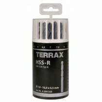 Satz Bohrer TERRAX Etüie DIN 338 19 Stücke (10 Stück)