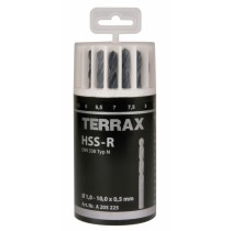 Satz Bohrer TERRAX Etüie DIN 338 19 Stücke (10 Stück)