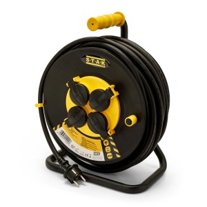 Cable reel Stak REELART 40 m 4 Plugs