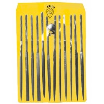 Ensemble de limes ERIZO Assez Plate Triangulaire Ronde Carré Lime d'aiguilles 12 Pièces