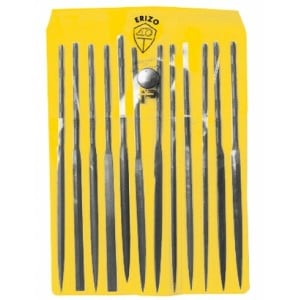 File Set ERIZO Enough Flat Triangular Circular Squared Needle file 12 Pieces