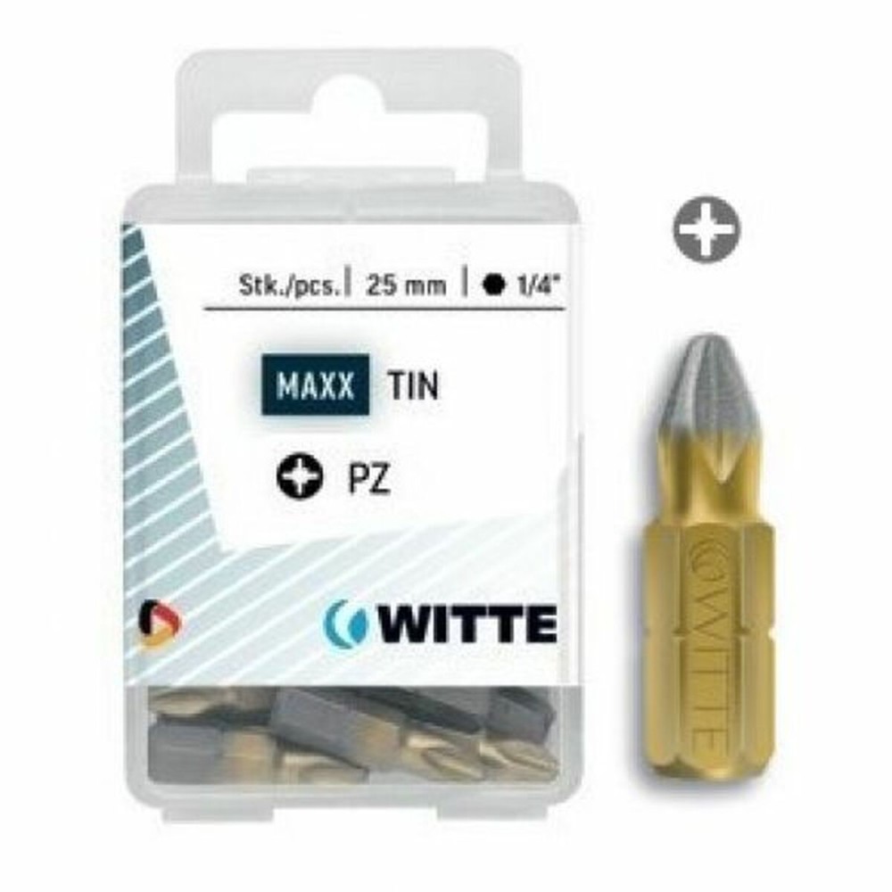 Bit set WITTE PZ 2 DIAMOND Pozidriv PZ2 5 Units