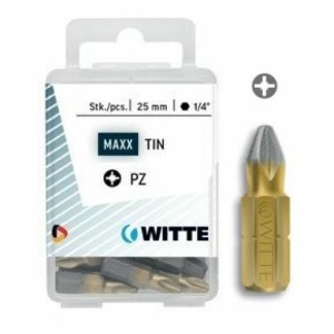Bit set WITTE PZ 2 DIAMOND Pozidriv PZ2 5 Units