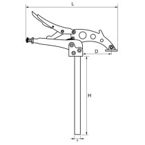 Serre-joint à vis Grip-on 24,7 cm