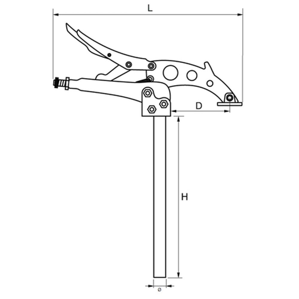 Serre-joint à vis Grip-on 24,7 cm