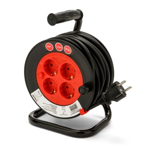 Enrouleur de câbles Velamp Enrollacables brico 4 tomas REEL 40 m 3 x 1,5 mm 4 Prises