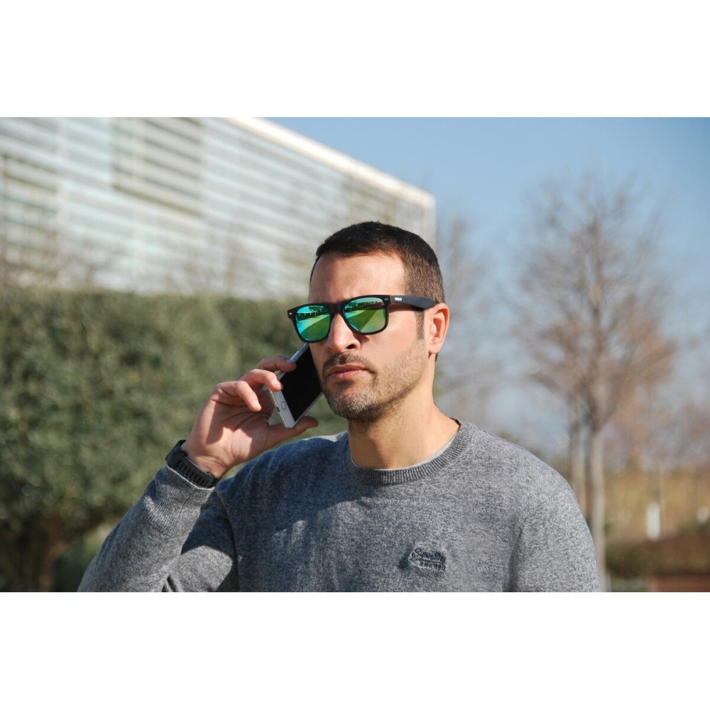 Unisex-Sonnenbrille Eagle WAVE Schwarz Spiegel