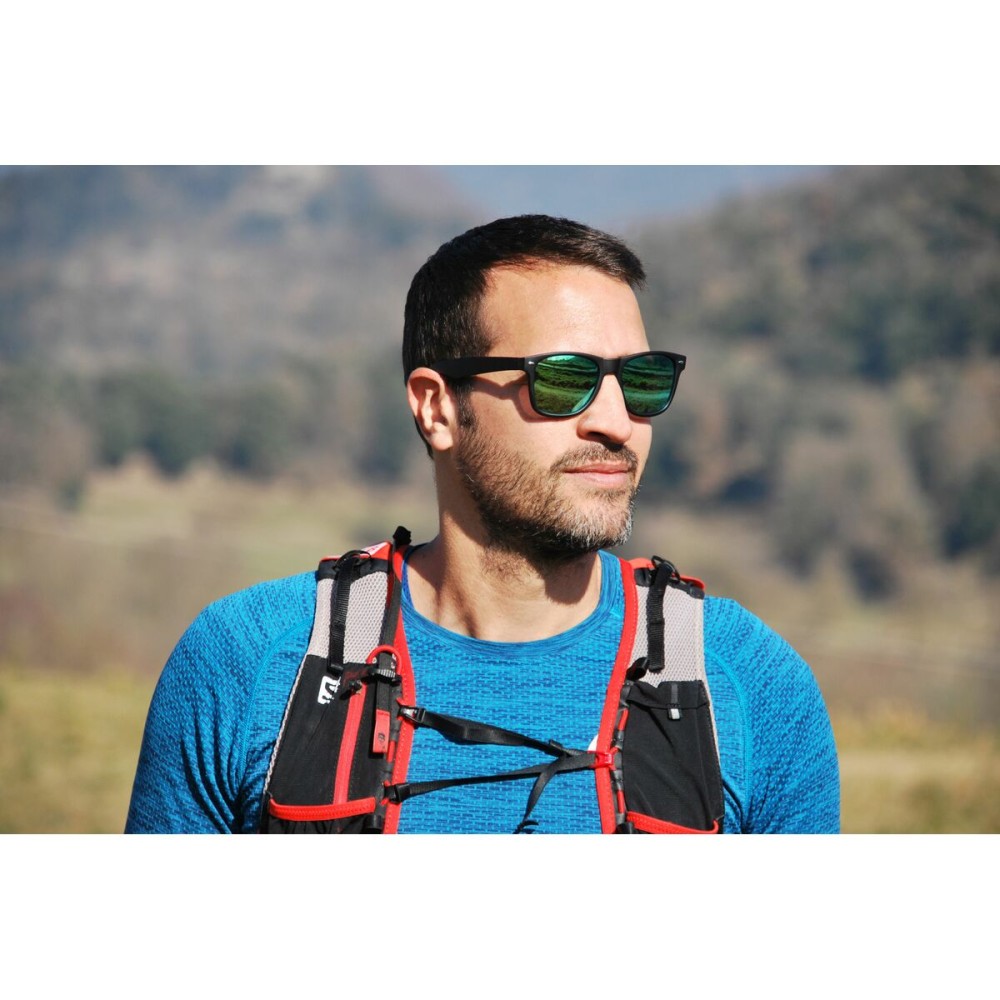 Unisex-Sonnenbrille Eagle WAVE Schwarz Spiegel
