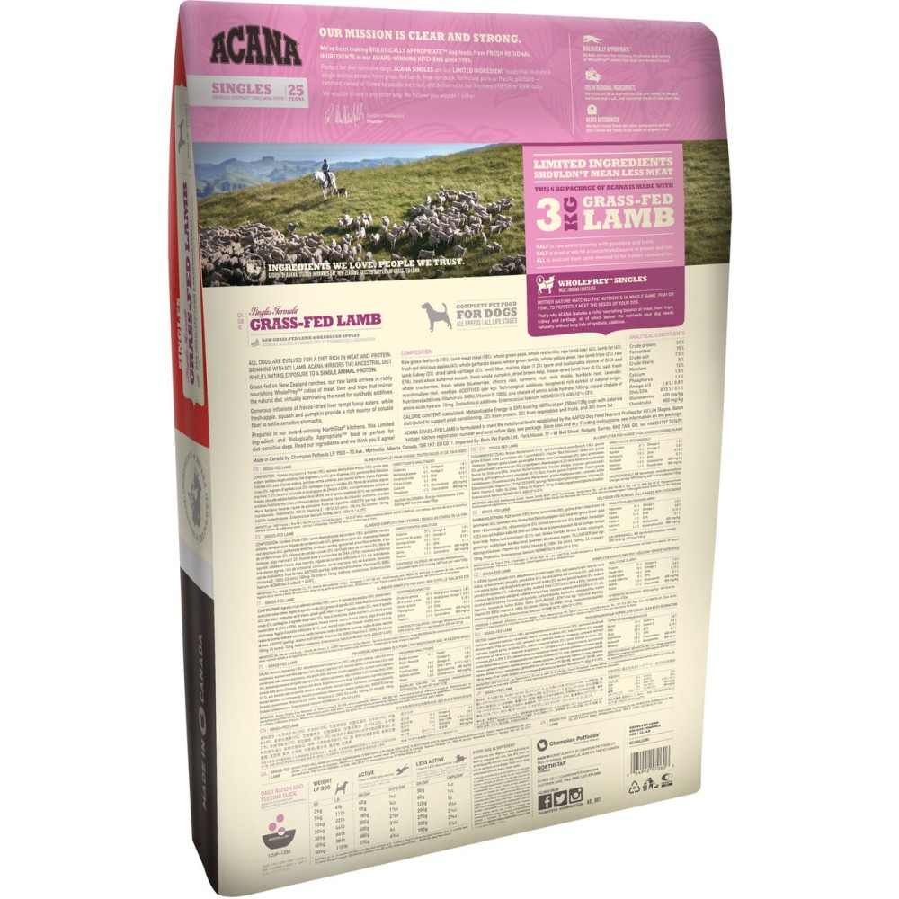 Fodder Acana Lamb 11,4 Kg